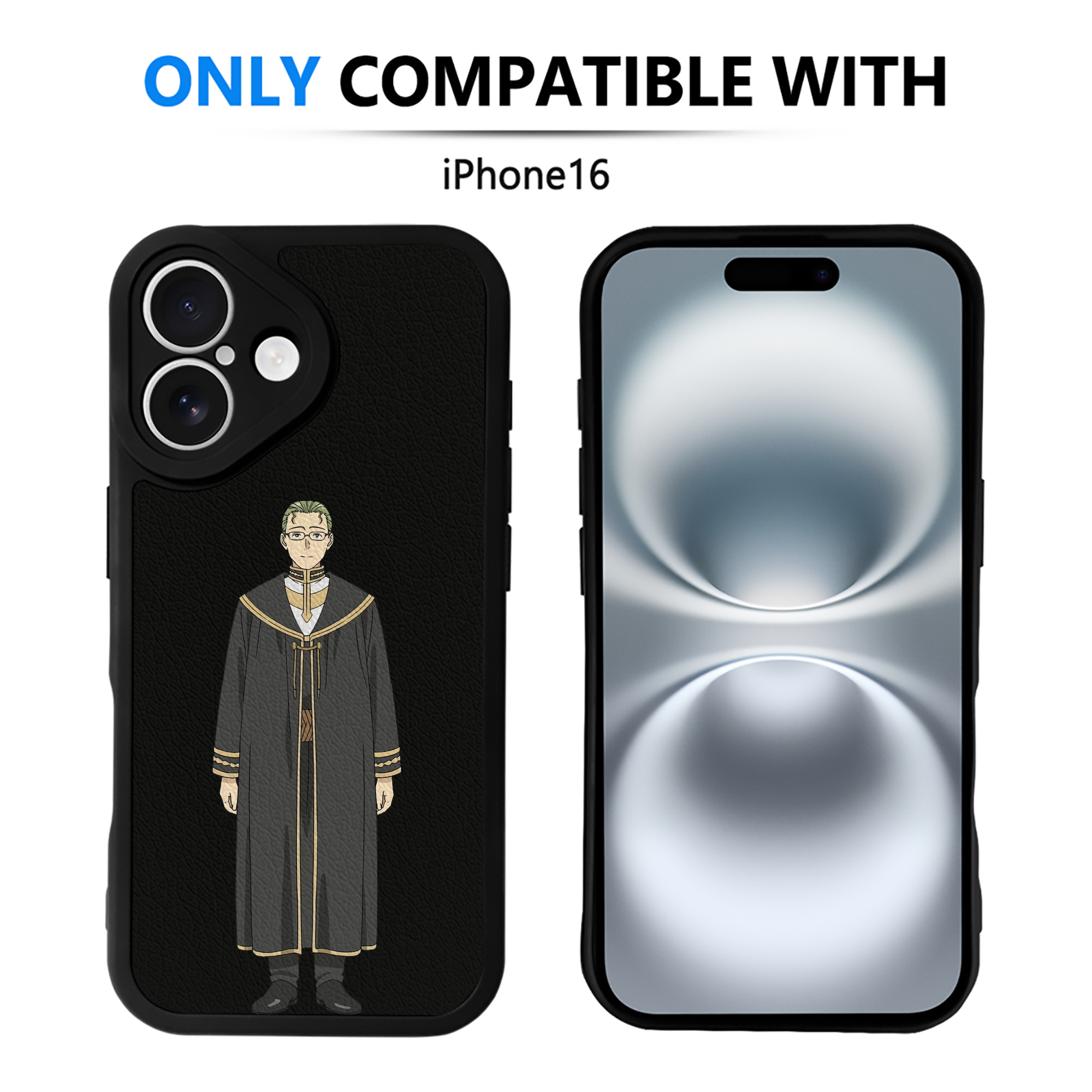 （画像用） 葬送のフリーレン Frieren 【iPhone 16シリーズ対応】シリコンスマホケース（レザー調） 材質：シリコン
